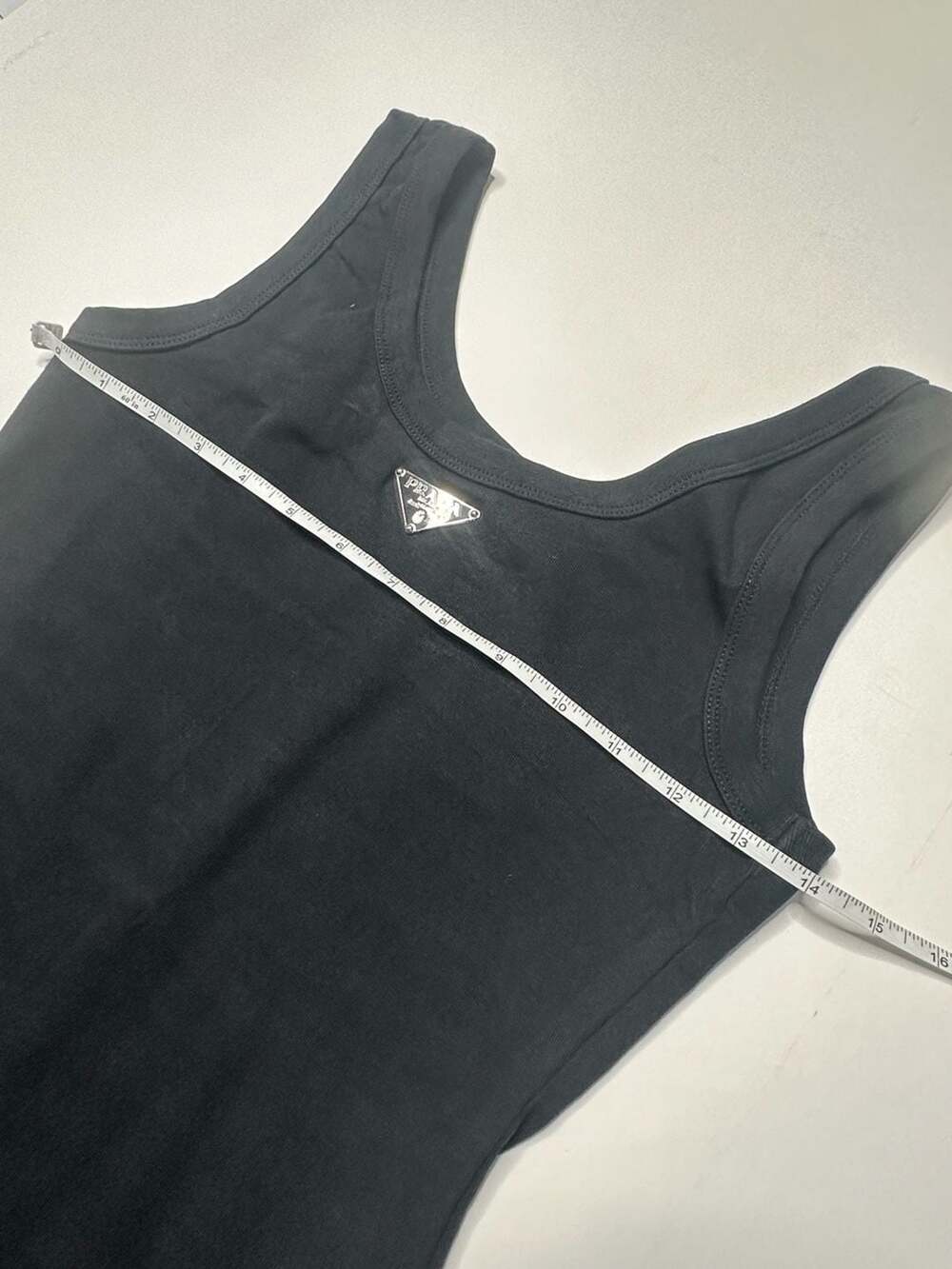 Prada Milano Black Ribbed Tank Midi Dress - Picture 5 of 7